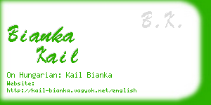 bianka kail business card